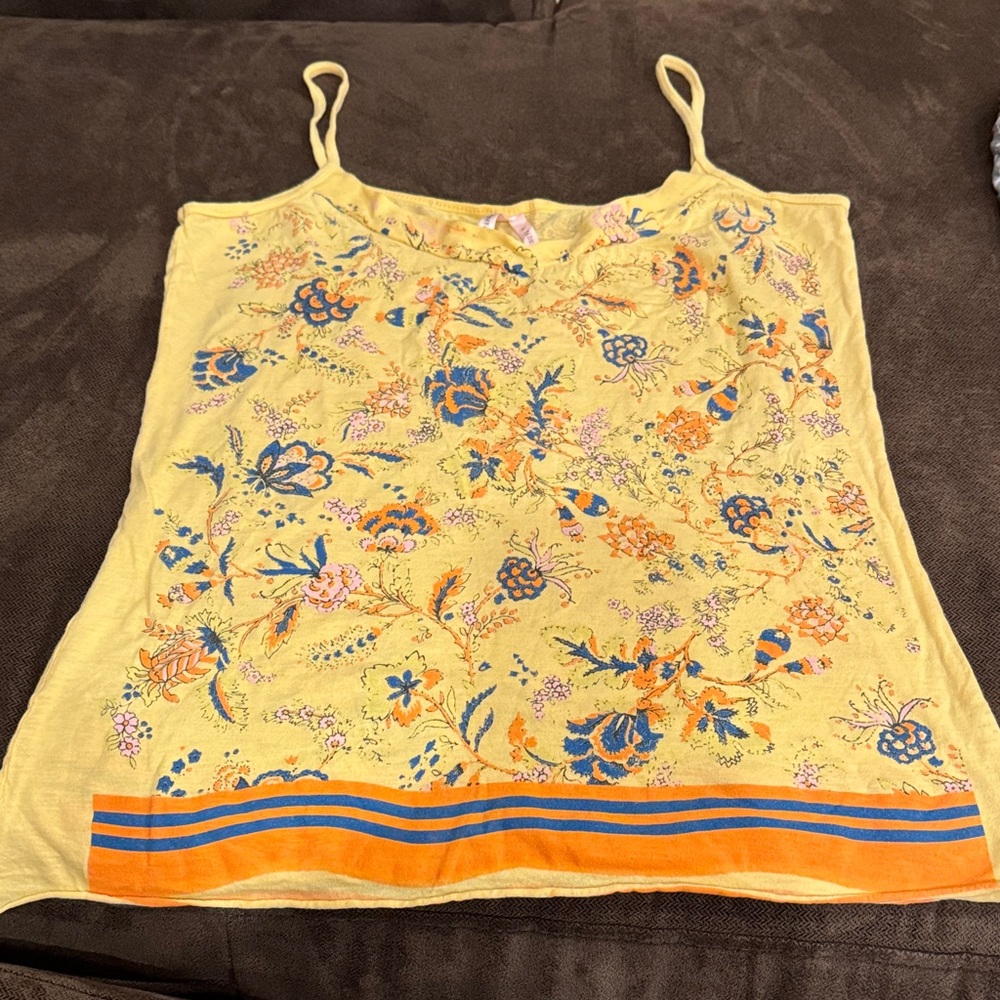 Sparkle & Fade Yellow Floral Camisole